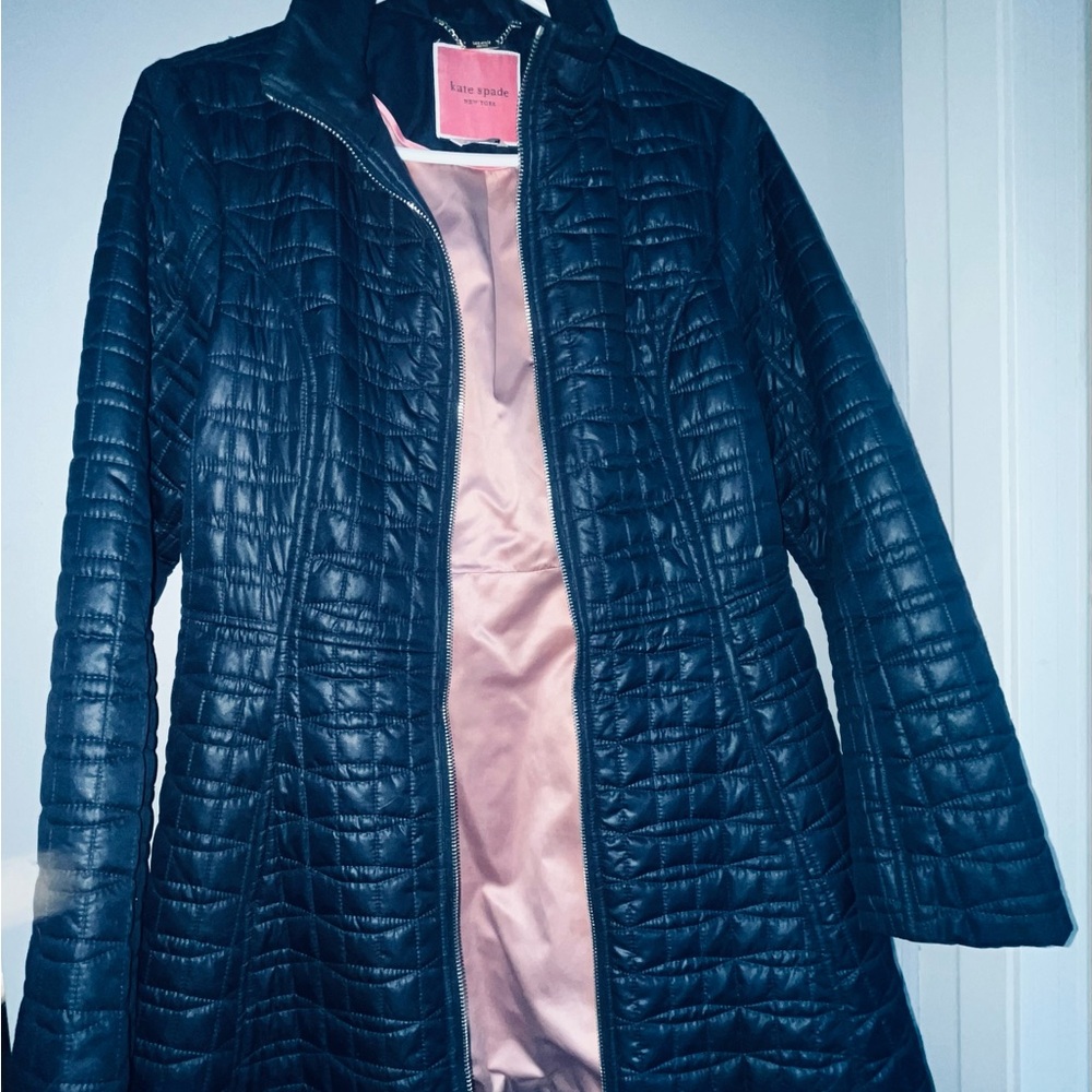 Kate Spade Navy Quilted Women's Puffer Coat